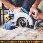 beginner woodworker use circular saw to cut mdf boad.