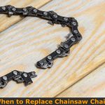 Broken chain saw chain replacement.