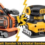 Comparing the differences between orbital sander and belt floor sander in details.