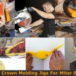 Learning how to use crown molding jigs with miter saw.