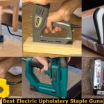 Ways of using electric corded and cordless staple gun for upholstering chair cushion.