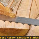 Bandsaw blade for resawing wood log.