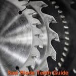 Different types and teeth counts of saw blade.